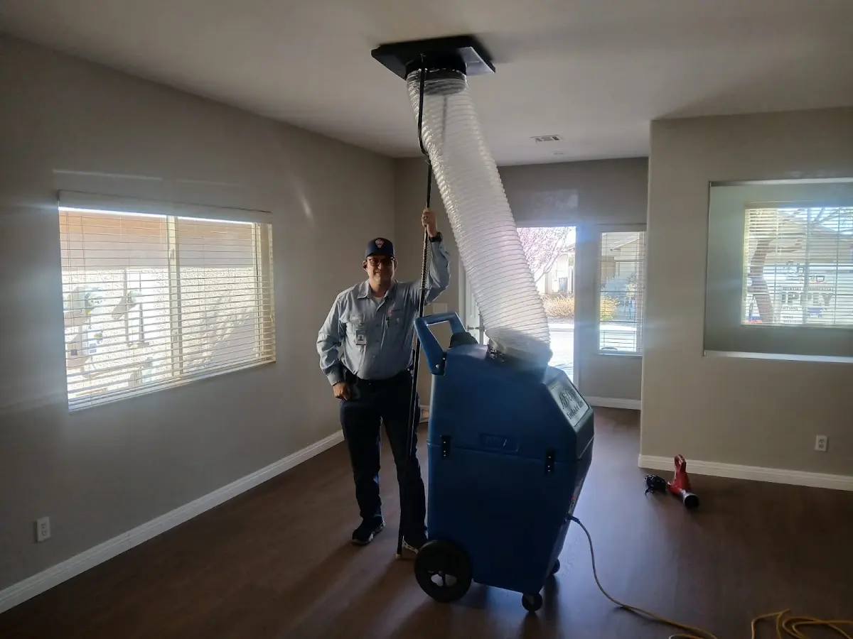 Professional Dryer Vent Cleaning work inside a Bow home